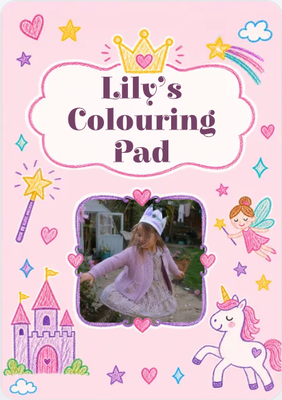 Princess personalised cover example